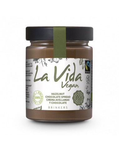 Crema de Chocolate con Avellanas Vegana 270 Gr (La Vida Vegan)