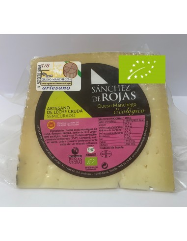 Queso Manchego Semicurado 400 Gr (Sánchez de Rojas)