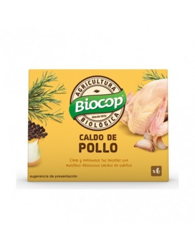 Caldo de Pollo en Cubitos 6x11 Gr (Biocop)
