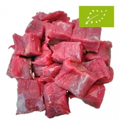 Carne de Ternera Asturiana Ecológica para Guisar, Pack 0,5 Kg (Bioastur)