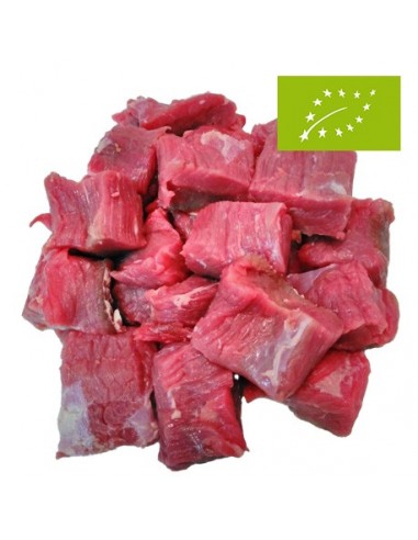 Carne de Ternera Asturiana Ecológica para Guisar, Pack 0,5 Kg (Bioastur)