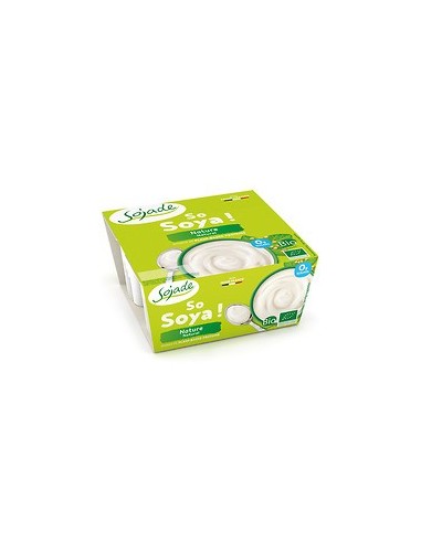 Yogur de Soja Natural Bio 4 x 100 Gr (Sojade)