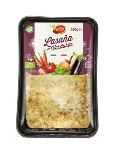 Lasaña de Verduras Vegan Sin Gluten 250 Gr (Vivibio)