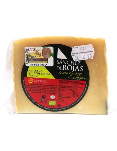 Queso Manchego de Leche Cruda Curado 200 Gr (Sánchez de Rojas)
