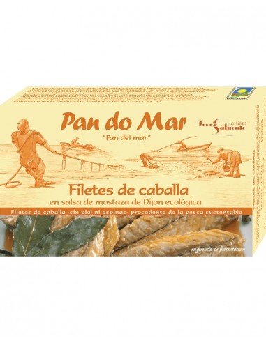 Filetes de Caballa en Salsa de Mostaza Dijón 120 Gr (Pan do Mar)