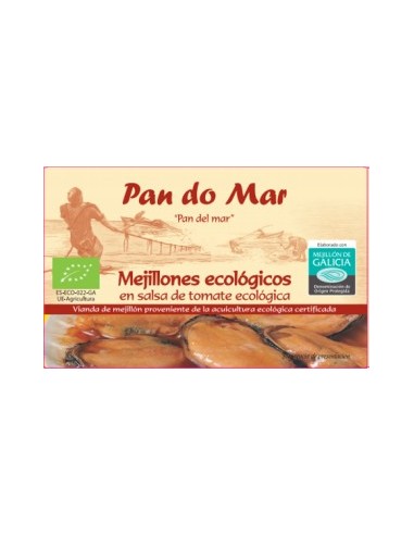 Mejillones en Salsa de Tomate 120 Gr (Pan do Mar)