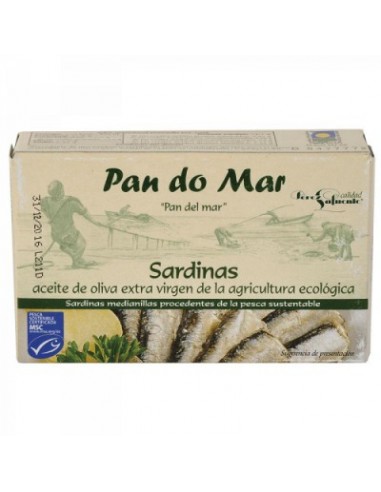 Sardinas en Aceite de Oliva y Limón 120 Gr (Pan do Mar)