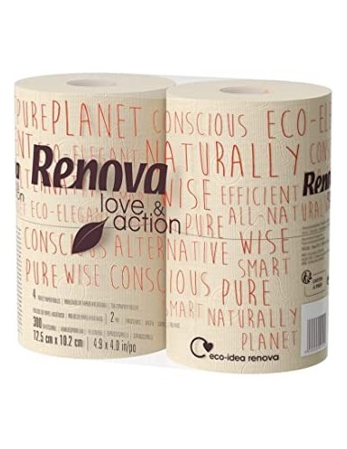 Papel Higiénico Love&Action 4 Rollos XXL (Renova)