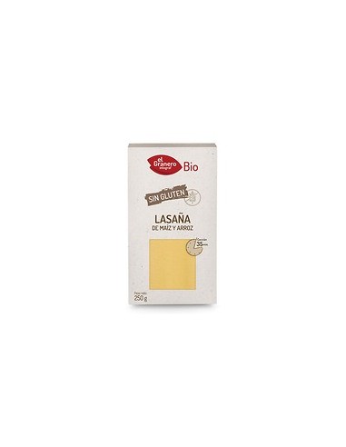 Láminas para Lasaña Sin Gluten 250 Gr (El Granero)