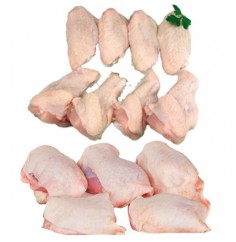 Lote de Contramuslos y Alitas de Pollo