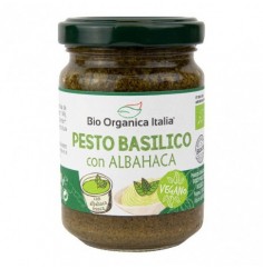 Pesto Verde de Albahaca 140 Gr (Bio Orgánica Italia)