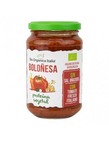 Salsa de Tomate Boloñesa Vegana 350 Gr (Bio Orgánica Italia)