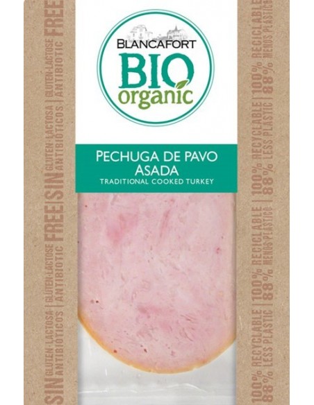 Pechuga de Pavo Asada Orgánica, Pack 80 Gr (Blancafort)