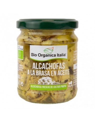 Alcachofas a la Brasa en Aceite 190 Gr (Bio Orgánica Italia)