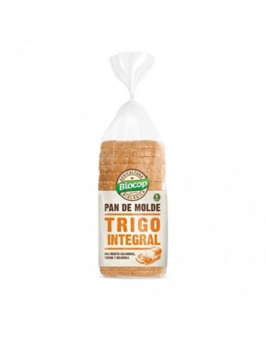 Pan de Molde Blando Trigo Integral 400 Gr (Biocop)