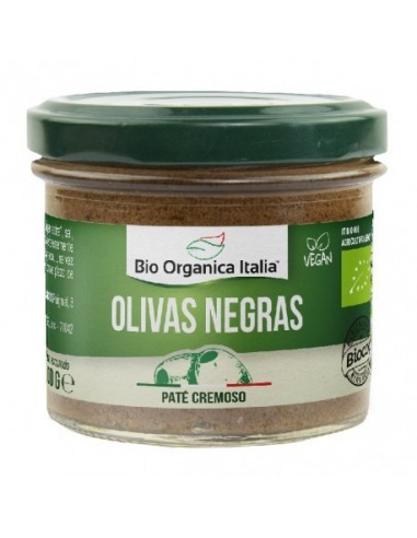 Paté de Olivas Negras 90 Gr (Bio Organica Italia)