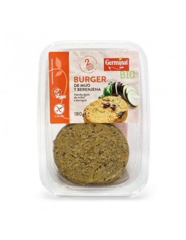 Burguer de Berenjena y Mijo 180 Gr (Germinal)