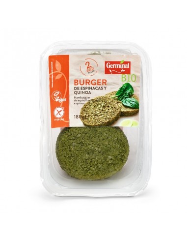 Burguer de Espinacas y Quinoa 180 Gr (Germinal)