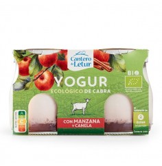 Yogur de Cabra con Manzana y Canela 2 x 125 Gr (Cantero de Letur)