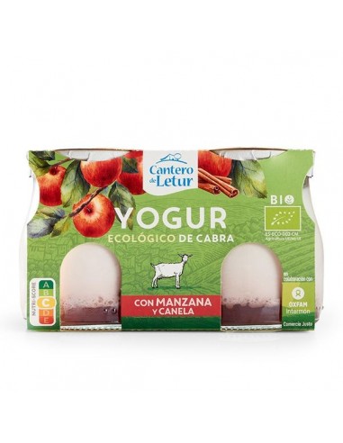 Yogur de Cabra con Manzana y Canela 2 x 125 Gr (Cantero de Letur)