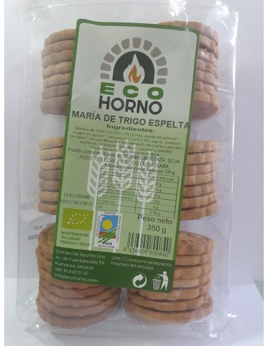 Galletas María de Trigo Espelta 350 Gr (Ecohorno)