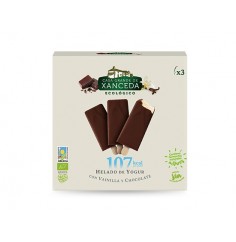 Helado de Yogur Ecológico con Vainilla y Chocolate, Caja 3 x 85 Ml (Casa Grande de Xanceda)