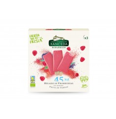 Helado Ecológico de Frambuesa, Caja 3 x 100 Ml (Casa Grande de Xanceda)