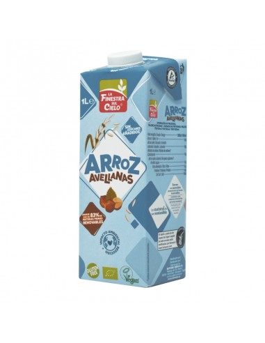 Bebida de Arroz con Avellanas Sin Gluten 1 L (La Finestra Sul Cielo)