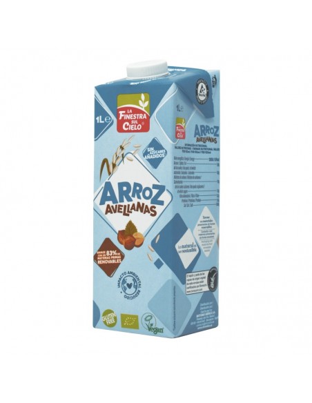 Bebida de Arroz con Avellanas Sin Gluten 1 L (La Finestra Sul Cielo)