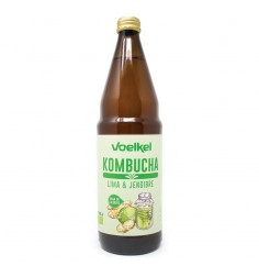 Kombucha Lima y Jengibre 750 Ml (Voelkel)