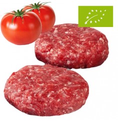 Hamburguesas de Ternera Ecológica con Tomate Natural, Pack 2 x 100 grs