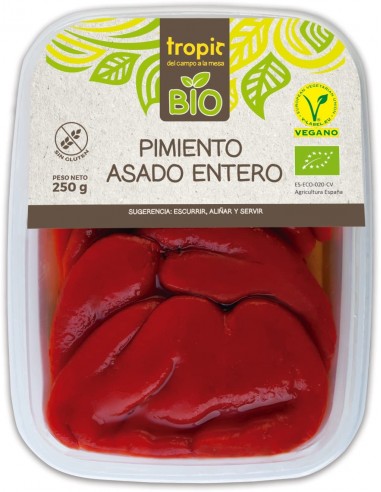 Pimiento Asado Entero, Bandeja 250 Gr...