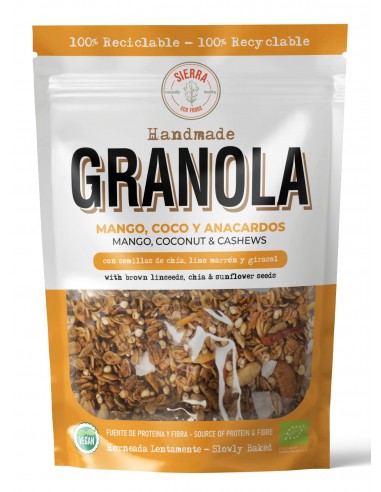 Granola de Mango, Coco y Anacardos...