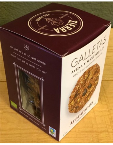 Galletas de Avena y Arándanos 180 Gr (Sierra Ecofoods)