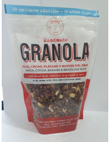 Granola de Maca, Cacao, Plátano y...
