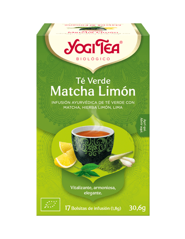Yogi Tea Verde Matcha Limón 17 x 1.8 Gr