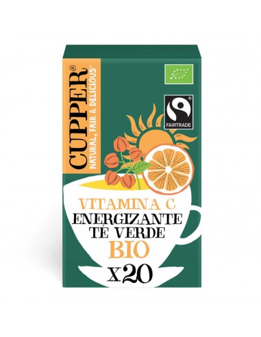 Té Verde Energizante, 20 Bolsas (Cupper)