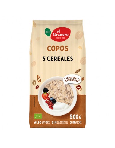 Copos de 5 Cereales, 500 Gr (El Granero)
