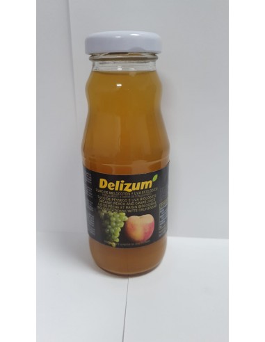 Zumo de Melocotón y Uva 200 Ml (Delizum)