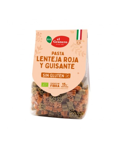 Pasta Lenteja Roja y Guisante Sin...